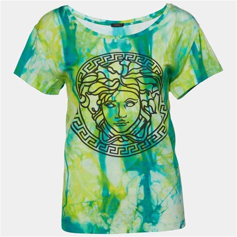 versace medusa tie dye t shirt|Versace Medusa print t shirt.